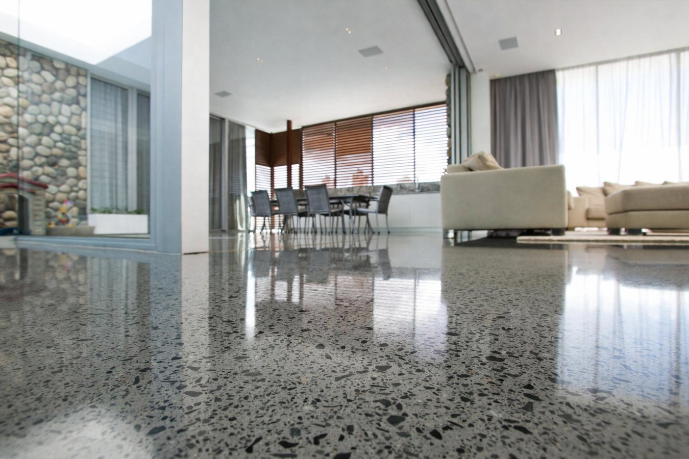 Concrete floor installation in Tustin, CA